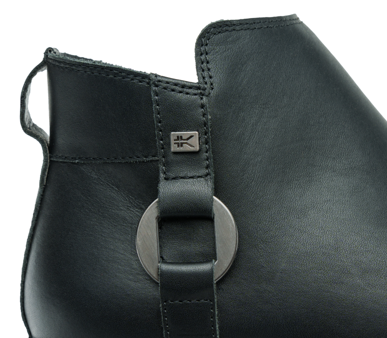 Jet Black/Gunmetal Shoes Kuru 2204F133 TEMPO Women