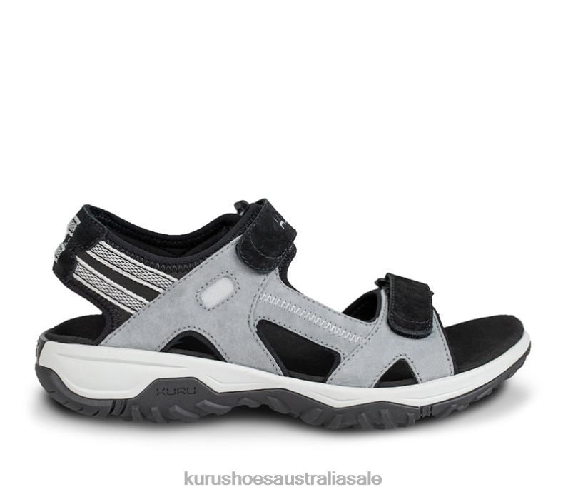 Fossil Gray/Sky Blue/Jet Black Shoes Kuru 2204F125 TREAD Women