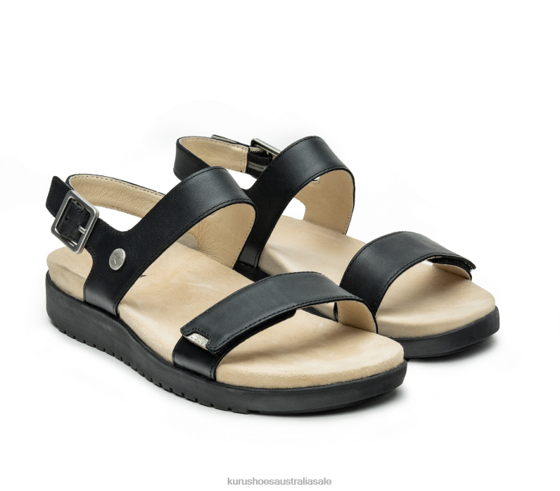 Jet Black/Sand Shoes Kuru 2204F114 GLIDE Women