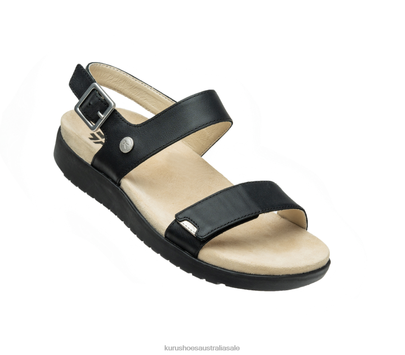 Jet Black/Sand Shoes Kuru 2204F114 GLIDE Women