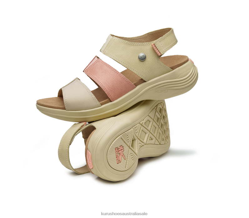 Straw/Light Peach Shoes Kuru 2204F110 CODA MUSE Women