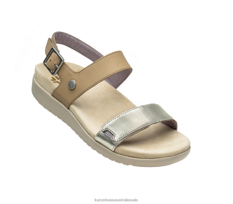 Taupe/Metallic Shoes Kuru 2204F116 GLIDE Women