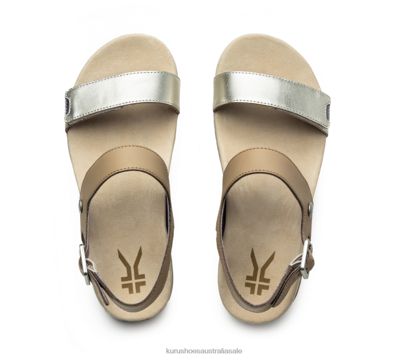 Taupe/Metallic Shoes Kuru 2204F116 GLIDE Women