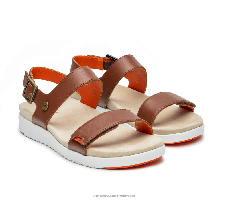 Walnut Brown/Blood Orange Shoes Kuru 2204F111 GLIDE Women