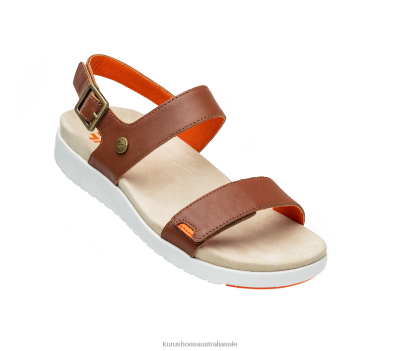 Walnut Brown/Blood Orange Shoes Kuru 2204F111 GLIDE Women