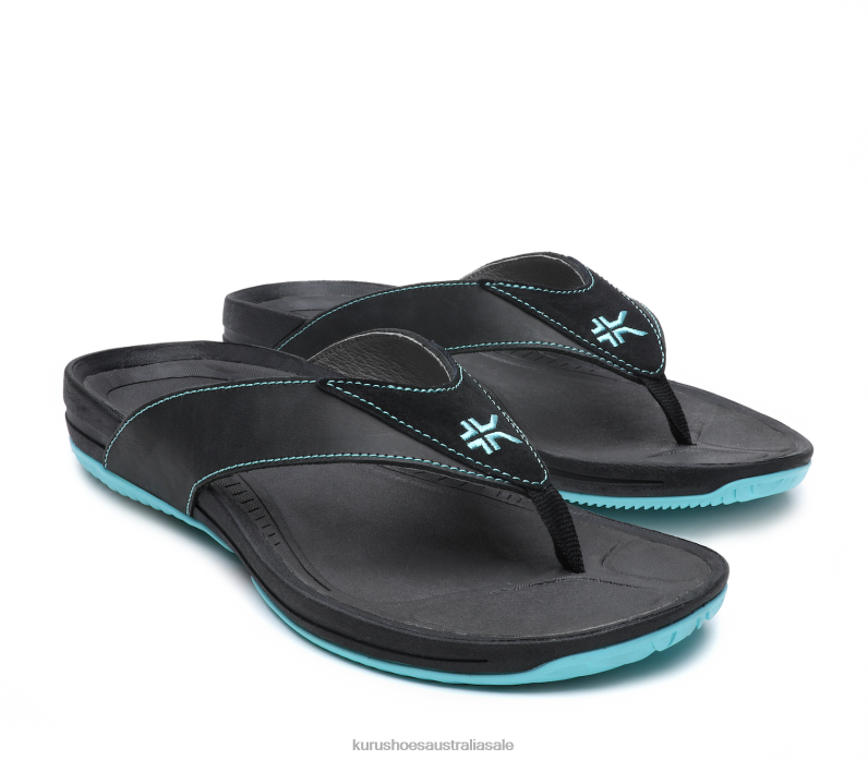 Jet Black/Blue Breeze Shoes Kuru 2204F113 KALA Women