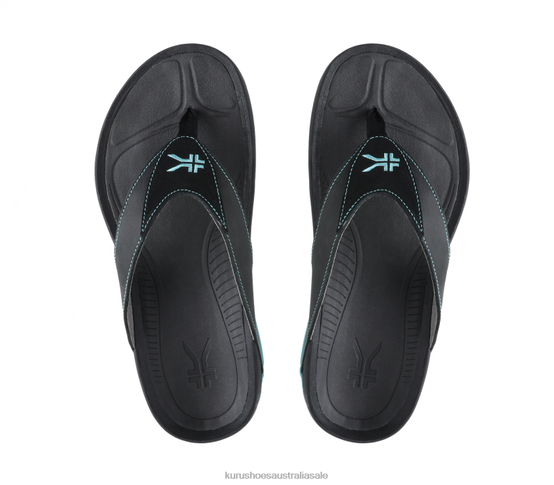 Jet Black/Blue Breeze Shoes Kuru 2204F113 KALA Women