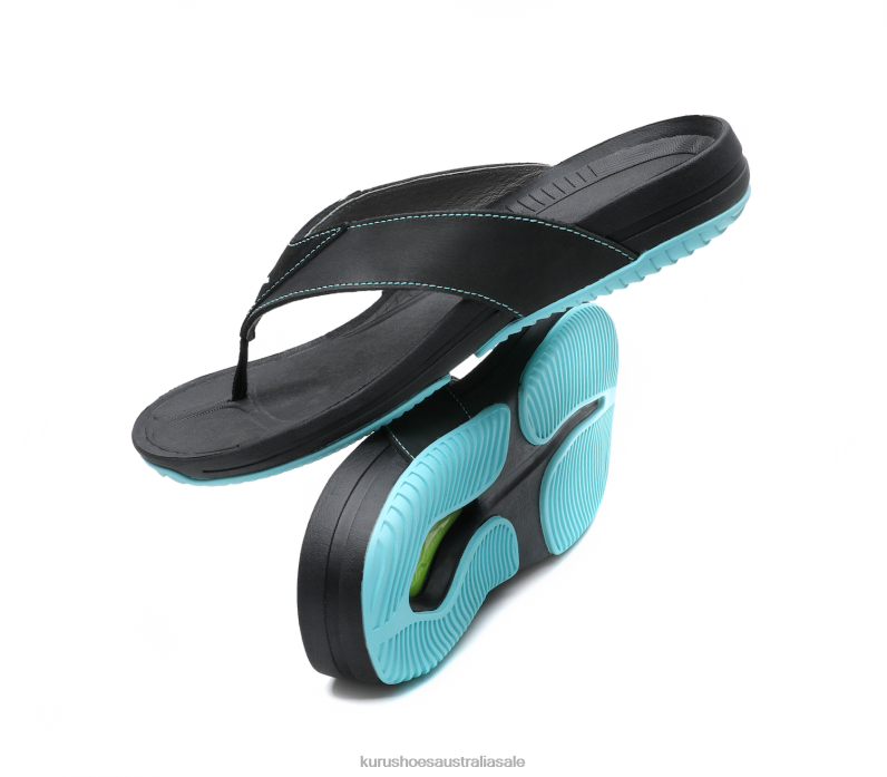 Jet Black/Blue Breeze Shoes Kuru 2204F113 KALA Women