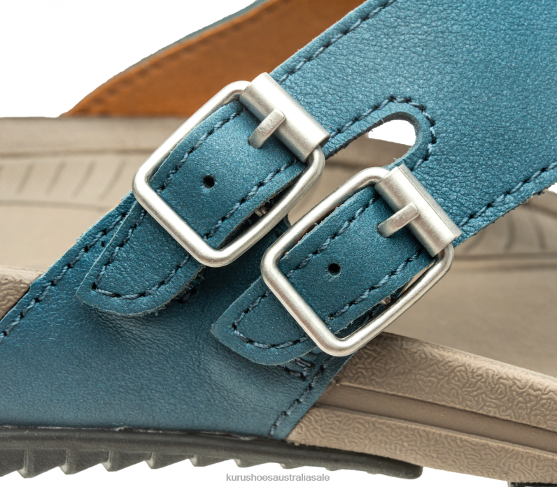 Wailea Blue/Faded Brown Shoes Kuru 2204F117 SUOMI Women