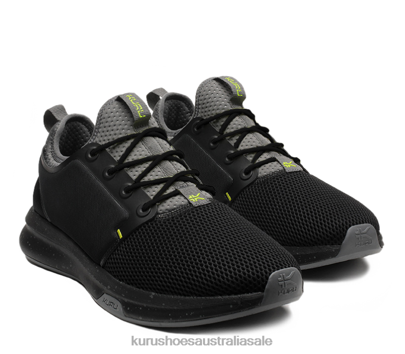 Jet Black/Citron Shoes Kuru 2204F155 ATOM Men