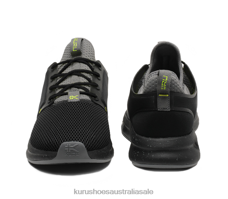 Jet Black/Citron Shoes Kuru 2204F171 ATOM WIDE Men