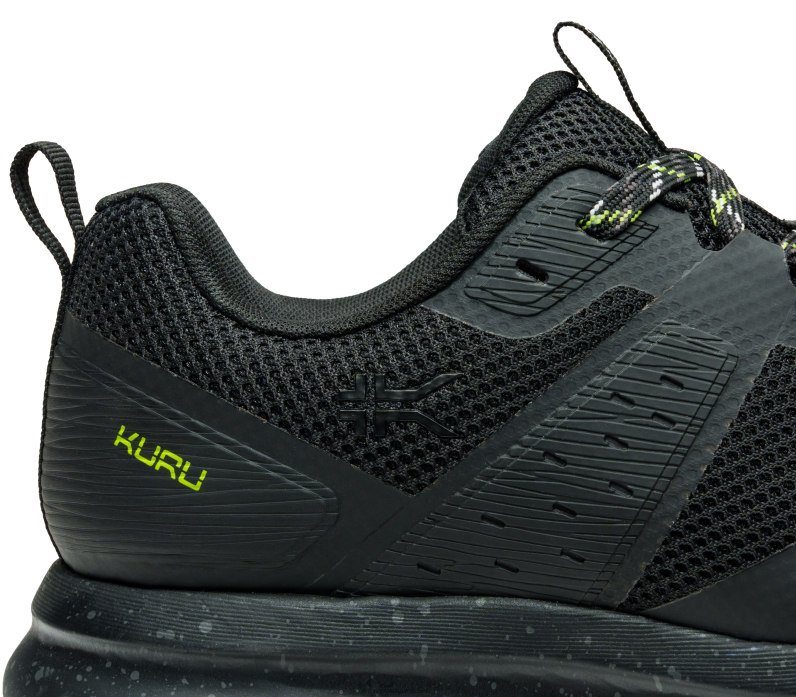 Jet Black/K U R U Green Shoes Kuru 2204F145 ATOM TRAIL Men
