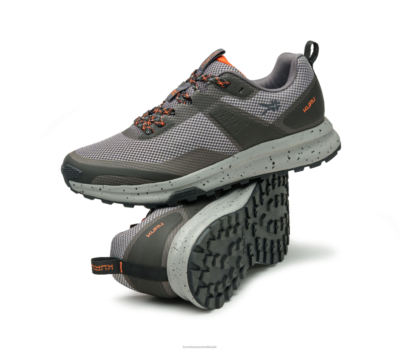 Lead Gray/Orange Spice Shoes Kuru 2204F138 ATOM TRAIL Men