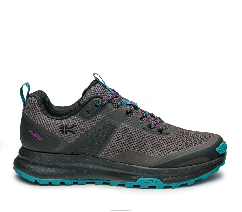 Jet Black/Dark Teal Shoes Kuru 2204F5 ATOM TRAIL Women
