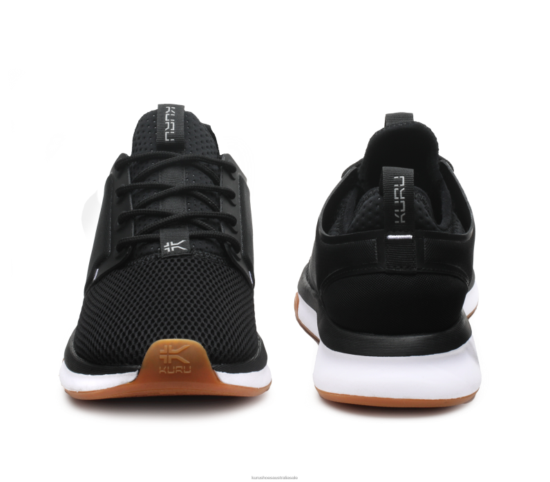 Jet Black/White/Gum Shoes Kuru 2204F3 ATOM Women